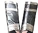 Miracle(Tm) Wonder Woman 2017 Costume Gloves - Brown Leather Gloves (M, Gauntlets (Grey & Gold))