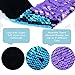 Mermaid Bracelet for Birthday Party Favors Christmas Gifts, Two-color Decorative Reversible Charm Sequins Slap Wristband Bracelet for Kids,Girls,Boys,Women (Purple-Blue, A(2 Pack))