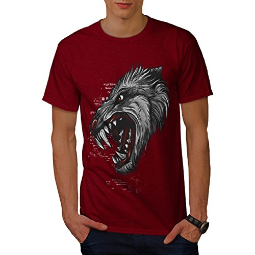 Raging Tiger Face Lion Animal Men XXL T-shirt | Wellcoda