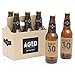 30th Milestone Birthday - Dashingly Aged to Perfection - Birthday Party Decorations for Men - 6 Beer Bottle Label Stickers and 1 Carrier