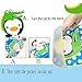 ZEAMO Baby Bibs Waterproof Feeding Bib Foldable Travel Baby Bibs with Wide Catcher Pocket 4 Pack (Colorful)