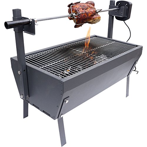 Titan Attachments Small Rotisserie Chicken Roaster Grill 28" Spit Rod