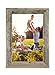 BARNWOODUSA Farmhouse 11x17 Picture Frame 1 1/2 inch Molding 100% Reclaimed Wood Rustic Natural Weathered Gray