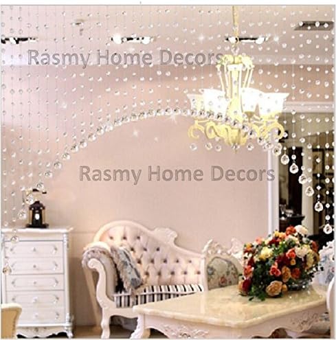 Rasmy candles Partition Spaces Acrylic Crystal Curtain (Standard, 7 feet)