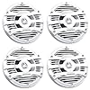 2-Pairs-of-Kenwood-KFC-1653MR-65-Inch-150-Watt-2-way-Marine-Boat-Yacht-Audio-Speakers-Bundle-Combo-With-Enrock-50-Feet-16-Gauge-Speaker-Wire-White