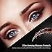 Proteove Makeup Lash Mascara - Voluminous Dual Thickening & Lengthening Mascara, Waterproof & Smudge-proof Advanced Product for Long Lavish Eyelashes, Black（Eyelash Growth Serum Included）