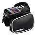 MOREZONE Bicycle Top Tube Frame Bag Cycling Pannier Waterproof Mobile Phone Screen Touch Holder For iPhone 8 7 7plus 6 6plus Below 6.0