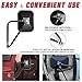 BUNKER INDUST Side View Mirror, Shake-proof Off-Road Door Off Mirrors 4x4 Doorless Quick Release Rectangular Adventure Mirrors, Bolt-on Door Hinge Mirror for Jeep Wrangler TJ JK JL CJ,1 Pair