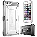 SUPCASE [Unicorn Beetle Pro] Case Designed for iPhone 6S, with Built-In Screen Protector Rugged Holster Cover for Apple IPhone 6 Case / 6S 4.7 Inch display (White/Gray)