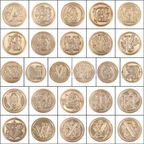 Classic 26 Letters Alphabet Initial Sealing Wax Copper Head Stamp DIY Craft Gift (U)