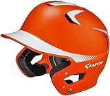 Easton Senior Z5 Grip 2Tone Batters Helmet, Orange/White