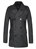 Men's Winter Stylish Blend Double Breasted Pea Coat