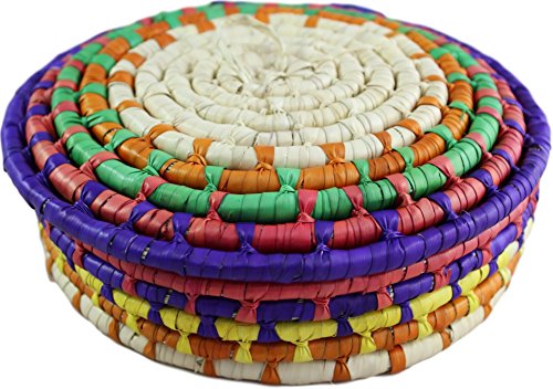 Handwoven-Palm-Tortilla-Basket-Keeper-Warmer-Made-in-Mexico-Small-Purple