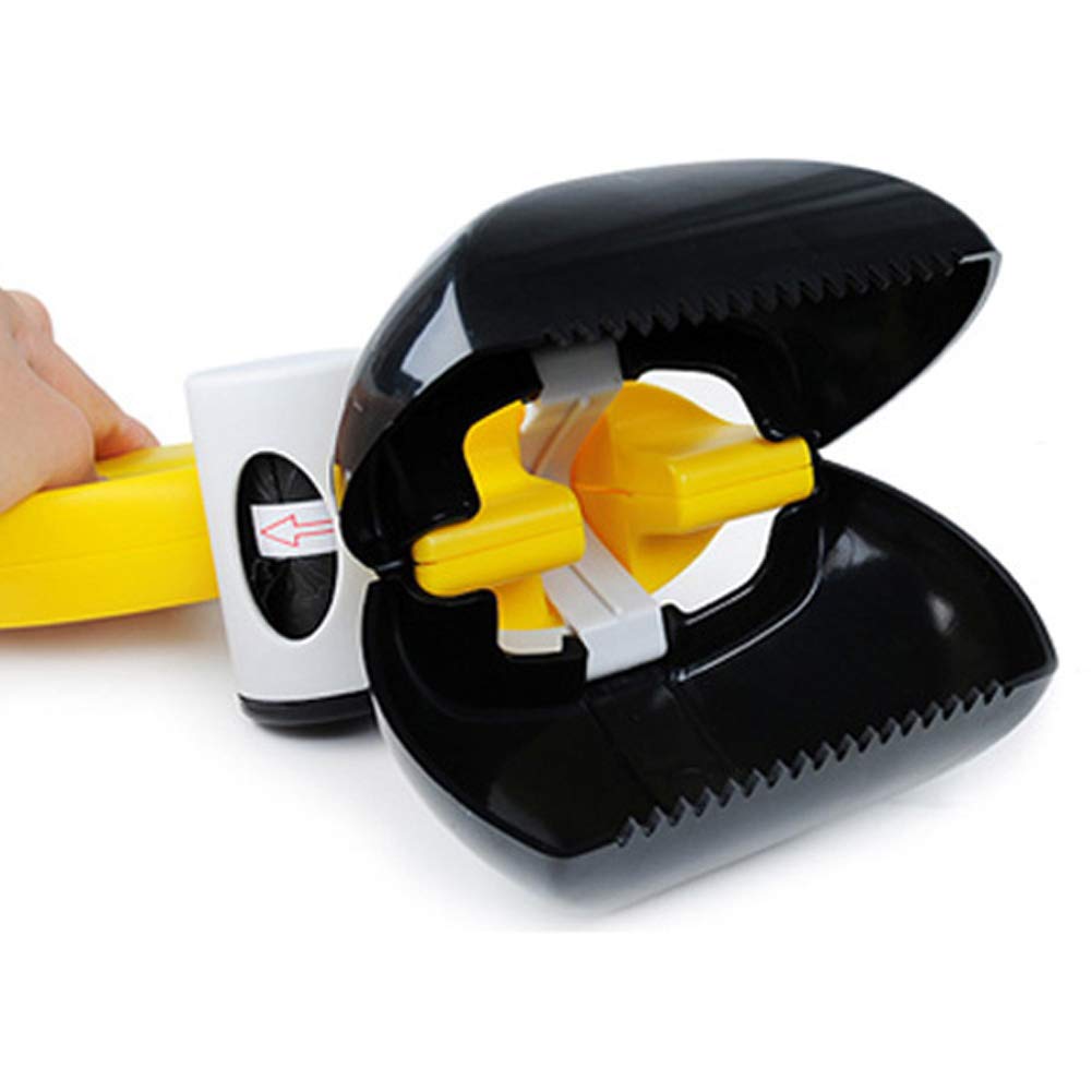 Pooper Scooper - Portable Pet Waste Scoop - Ndoor Or Outdoor Waste Pickerpet Poop Clamp（ Free Pet Brush 6 Roll Poop Bags ）