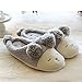 Holidayli Women's Sheep Warm Plush Soft Sole Indoor Home Fuzzy Lamb Slippers