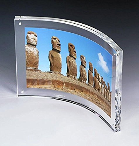 8.5x11" Deluxe Curved Picture Photo Frames,Curved Sign Holder with Magnetic for Diploma,Certificate or Plaque - Thumbnail 2