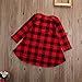 Lovely Baby Kids Girl Dress Plaids Checked Party Princess Formal Dresses Tutu (1-2Years) Red