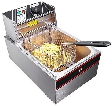 6L Electric Countertop Deep Fryer Commercial Basket French Fry Restaurant 2500W by Everything Jingle Bell