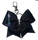 Cheer bows Bling Key Chain, Backpack Bow Black Nike