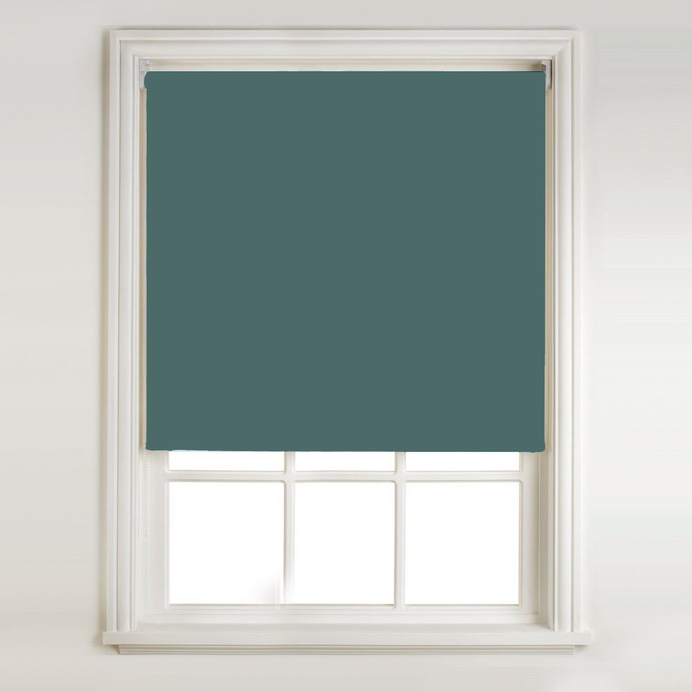 Turquoise Blackout Roller Blind Amazon.co.uk Kitchen & Home
