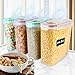 VERONES Cereal Container, Airtight Storage Containers Perfect for Flour Container Dry Food Storage Containers 4 piece (10 Chalkboard Labels & 2 Measuring Cups Included).
