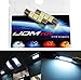 iJDMTOY 3-SMD 29mm 6614F LED Replacement Bulbs For Car Interior Sun Visor Vanity Mirror Lights, Xenon White Color