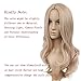 Lady Miranda Blonde Mixd Ash Blonde Wig High Density Heat Resistant Synthetic Hair Weave Full Wigs for Women (Blonde&ash Blonde