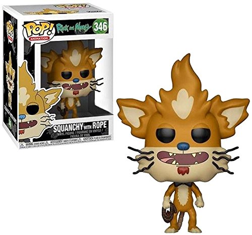 Funko Pop Rick and Morty: Squanchy with Rope Collectible Figure, Multicolor