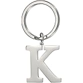 PATIKIL Initial Letter Keychain, DIY Pendant Keyring Bag Backpack Decor A-Z Alphabet Key Ring for Purse Handbag