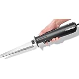 Chefman Electric Knife with Bonus Carving Fork & Space Saving Storage Case Included One Touch, Durable 8 Inch Stainless Steel