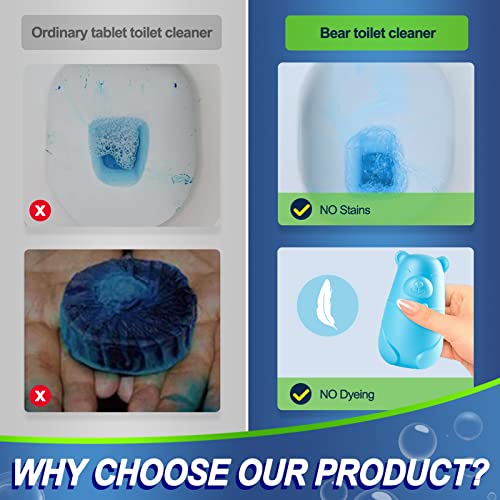 Automatic Toilet Bowl Cleaner Tablets with Bleach Blue Toilet Bowl