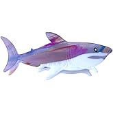 Novelty Big White Shark Hair Clip,Acetate Hair Clip,Big Claw Clip for Women,Purple, 1 Count (Pack of 1)