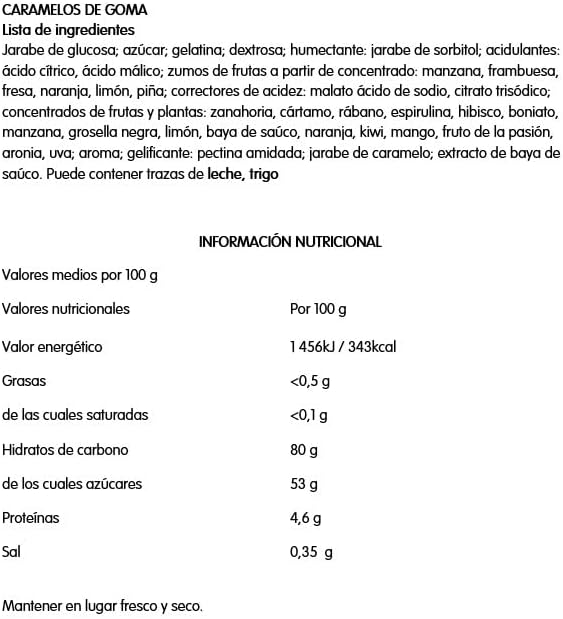 - Cocktail pica, Caramelos de goma, 1 kg