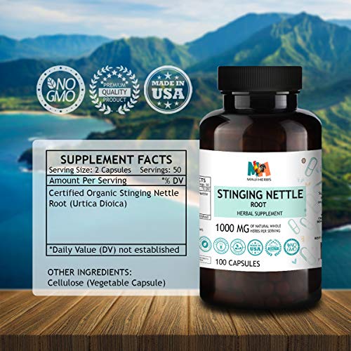 Stinging Nettle Root Capsules Organic Urtica Dioica Extract Dietary