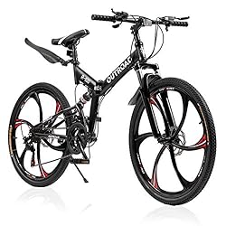 MarKnig Mountain Bike, Adult Folding Bicycle with