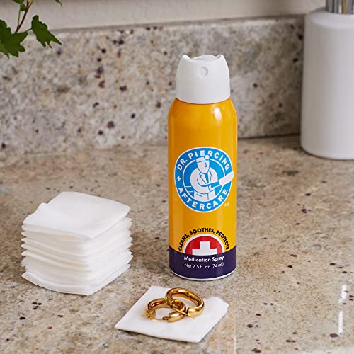Dr. Piercing Aftercare Spray Saline Solution for Piercings Ear