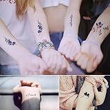 Yesallwas 30 Sheets Kids Temporary Tattoos Watercolor Cherry Blossoms Feathers view 6