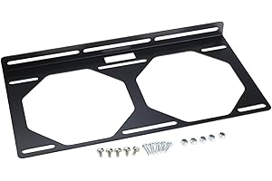 Radiator Bracket Fan External Mounting Suitable for 12cm 24cm 36cm Fans Holder Galvanized Computer Case Fan Mount for Desktop