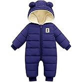 LAVIQK Newborn Snowsuit Baby's Romper Jumpsuit Winter Coats Warm Down Coat Cute Padded Windproof Onesie for infant girls boys