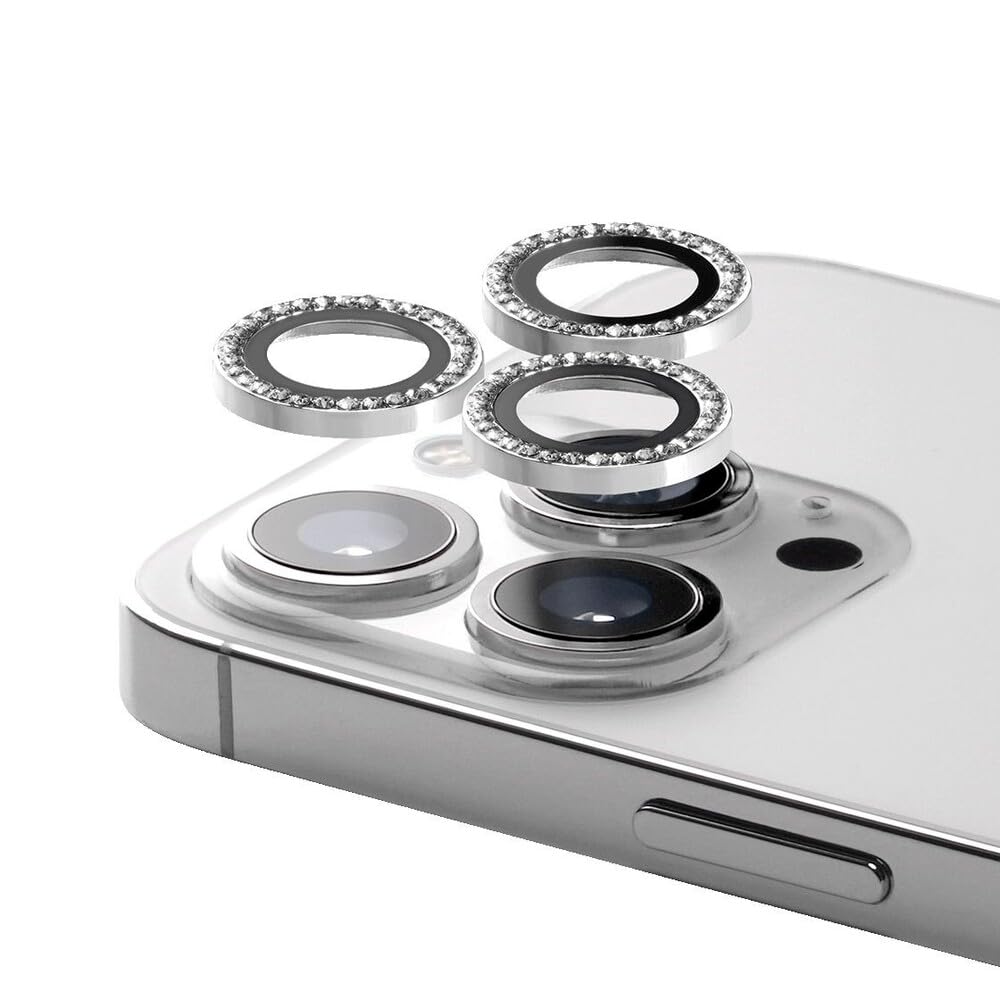 CASETiFY Camera Lens Gem [Easy Application] for iPhone 15 Pro/iPhone 15 Pro Max - Silver — image 1