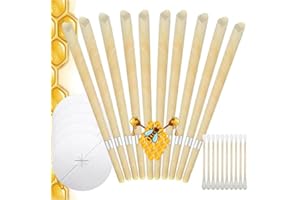 LUORI 10 PCS Ear Wax Removal Tool, Earwax Cleaning Tool for Ear Cleaning, Includes Cotton Swabs, Spacers（Yellow)