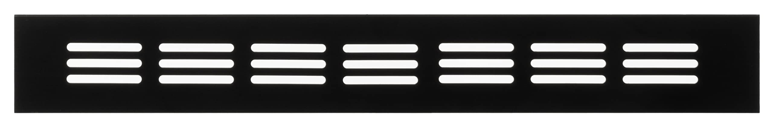 LIRAST 40x300mm Bronze Aluminium Radiator Grill - 2x12 inch Kitchen Plinth Vent - Cupboard Wardrobe Vents - Air Vent Covers Internal - Ventilation Grilles - Door Vents for Interior Doors