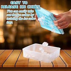 Ice Cube Tray with Lid and Bin 55 - Ice Cube Molds