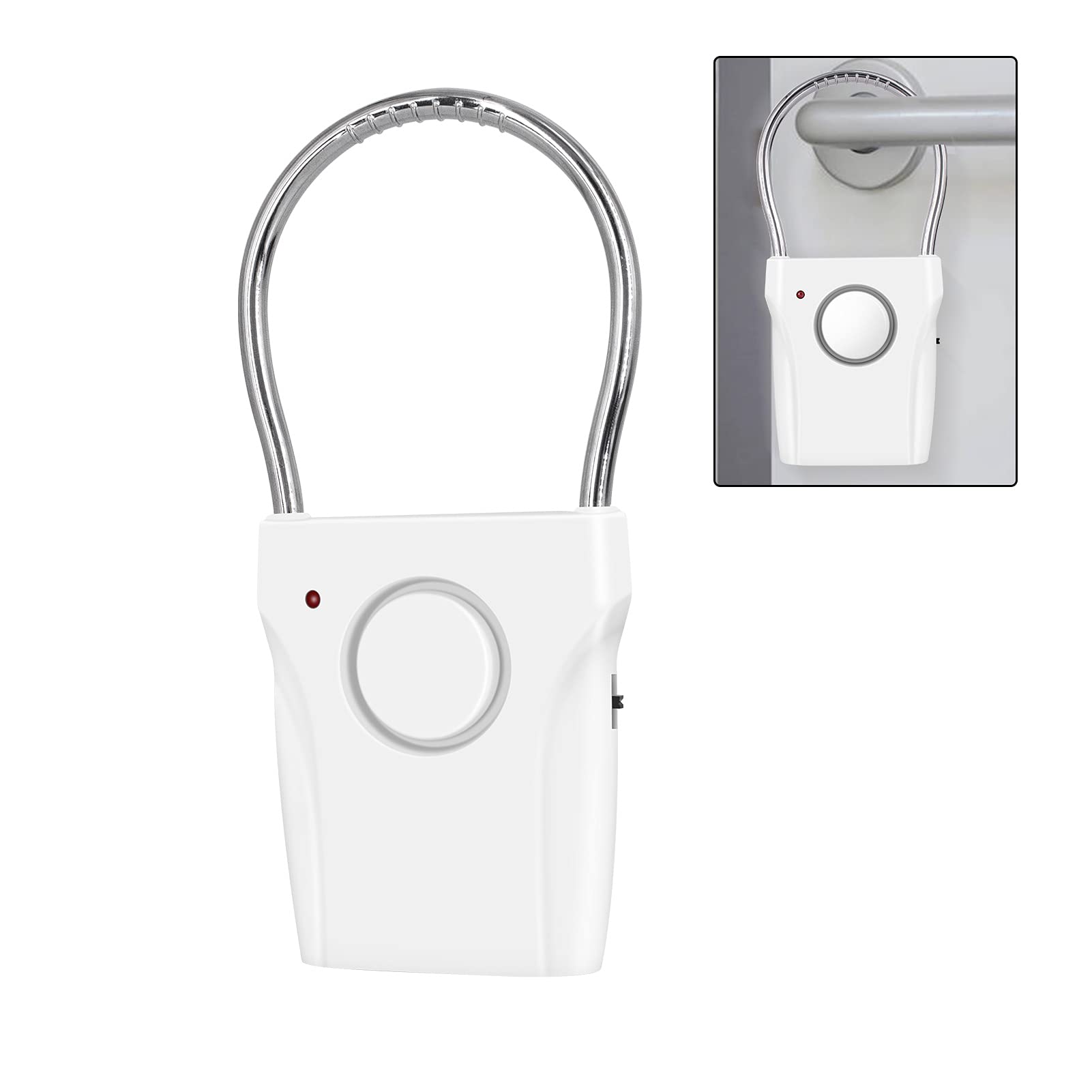 Door Alarm - Door/Window Sensor with 120DB Audible Alarm, Effective up to 500FT - Ideal for Travel, Hotels, Apartments & Home Protection