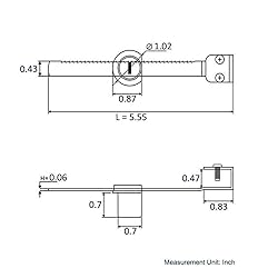 WOOCH Sliding Glass Door Ratchet Lock with Chrome