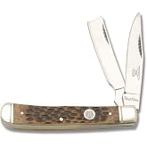 Rough Ryder RR072 Razor Trapper Amber Bone, Multii, One Size