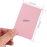 Tomoyuki 150 Pcs Pink Kraft Blank Cards 3.46x2.04 In DIY Memo Gift Tags view 2