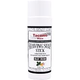 Taconic Shave Shaving Soap Stick with Antioxident Rich Seed Oils for a smooth shave (Bay Rum)