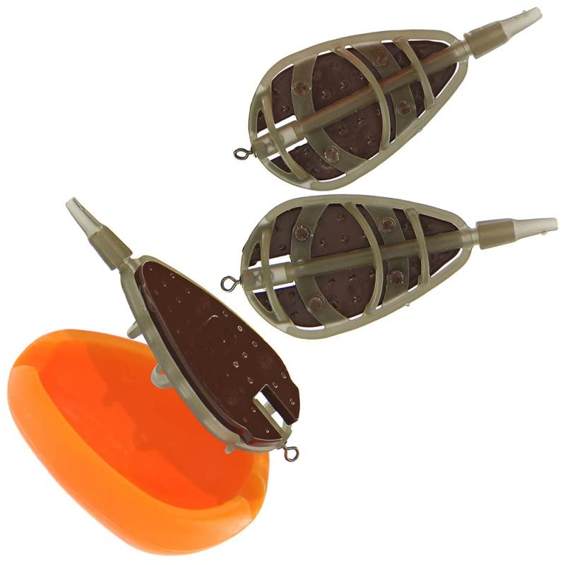 Next Generation Tackle NGT 3 Inline Method Feeder Set - Cylindrical, Tungsten & Stainless Steel, Fishing Weights