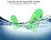 Sleeping Earplugs/Acoustic earplugs/Swimming Earplugs with Earpick,36dB Highest NRR, Comfortable Hearing Protection for Shooting, Travel, Swimming, Work and Concerts-Green/5 pairs